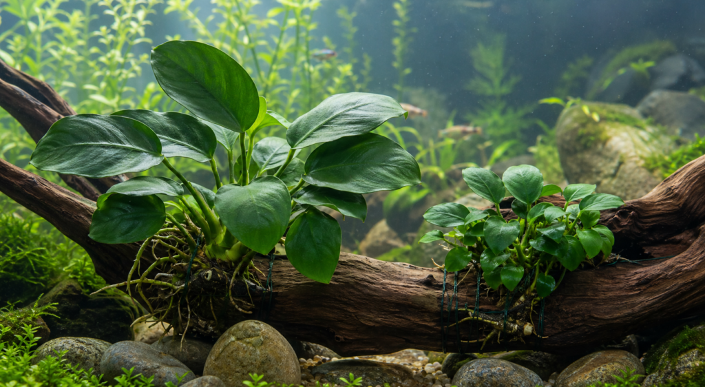 Anubias nana vs anubias nana petite comparison